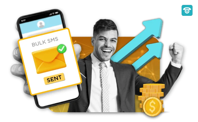 Illustration of bulk SMS service